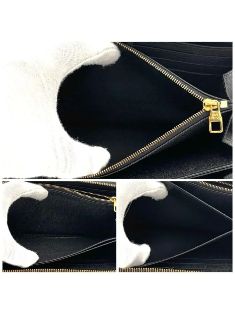 Louis Vuitton Wallet Zippy Monogram Black